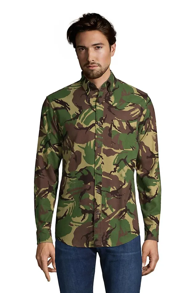 Lands039 End Casual Shirts Men Traditional Fit Printed Flagship Flannel Shirt Navy Prosperity Quilt Lands039 End Casual Shirts Men Traditional Fit Printed Flagship Flannel Shirt Navy Prosperity Quilt