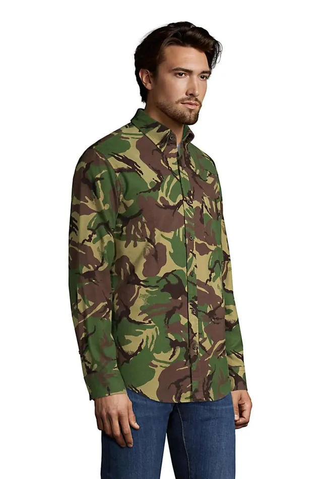 Lands039 End Casual Shirts Men Traditional Fit Printed Flagship Flannel Shirt Navy Prosperity Quilt Lands039 End Casual Shirts Men Traditional Fit Printed Flagship Flannel Shirt Navy Prosperity Quilt