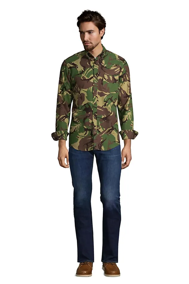 Lands039 End Casual Shirts Men Traditional Fit Printed Flagship Flannel Shirt Navy Prosperity Quilt Lands039 End Casual Shirts Men Traditional Fit Printed Flagship Flannel Shirt Navy Prosperity Quilt