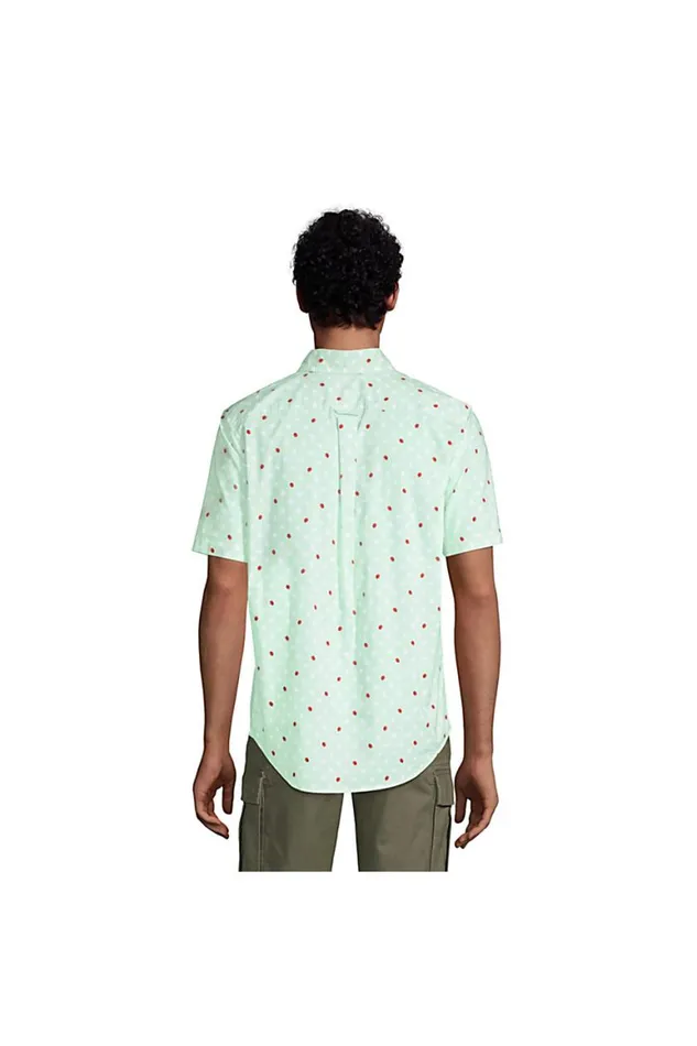 Lands039 End Casual Shirts Men Traditional Fit Short Sleeve Essential Lightweight Poplin Deep Sea Navy Mini Floral Lands039 End Casual Shirts Men Traditional Fit Short Sleeve Essential Lightweight Poplin Deep Sea Navy Mini Floral