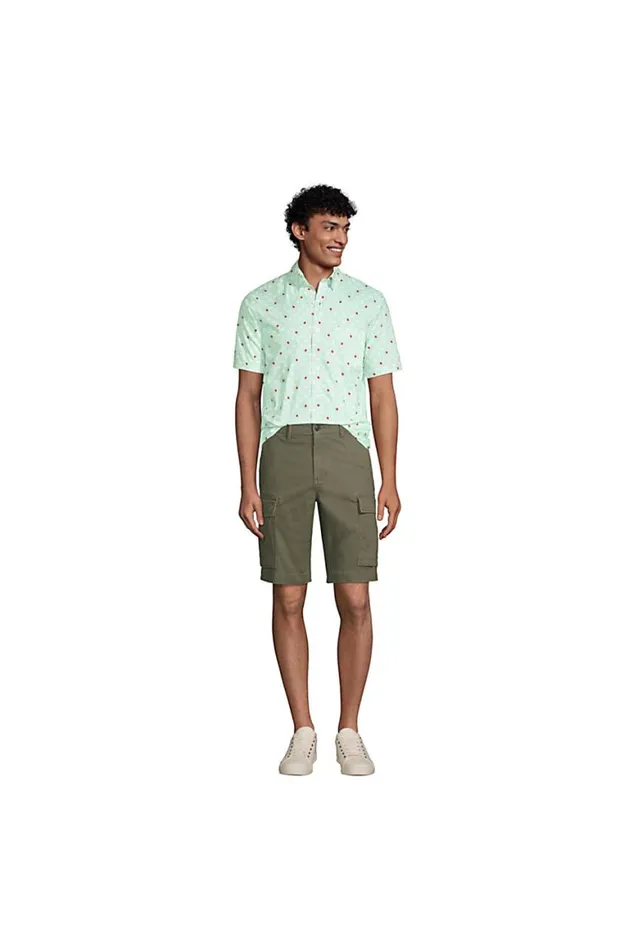 Lands039 End Casual Shirts Men Traditional Fit Short Sleeve Essential Lightweight Poplin Deep Sea Navy Mini Floral Lands039 End Casual Shirts Men Traditional Fit Short Sleeve Essential Lightweight Poplin Deep Sea Navy Mini Floral