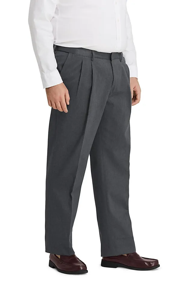 Lands039 End Chinos and Casual Pants Men Big And Tall Comfort Waist Pleated No Iron Twill Dress Pants Radiant Navy Lands039 End Chinos and Casual Pants Men Big And Tall Comfort Waist Pleated No Iron Twill Dress Pants Radiant Navy