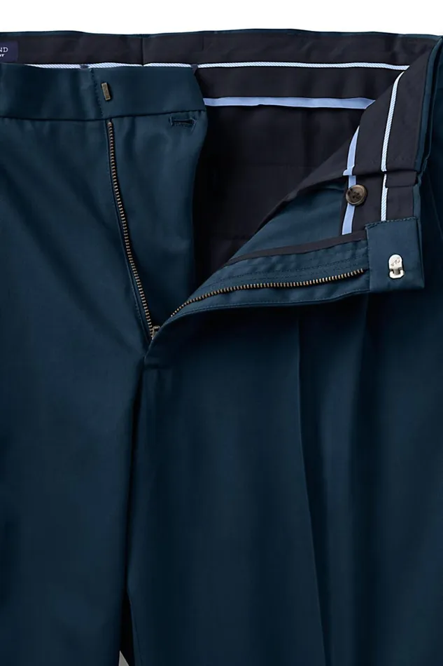 Lands039 End Chinos and Casual Pants Men Big And Tall Comfort Waist Pleated No Iron Twill Dress Pants Radiant Navy Lands039 End Chinos and Casual Pants Men Big And Tall Comfort Waist Pleated No Iron Twill Dress Pants Radiant Navy