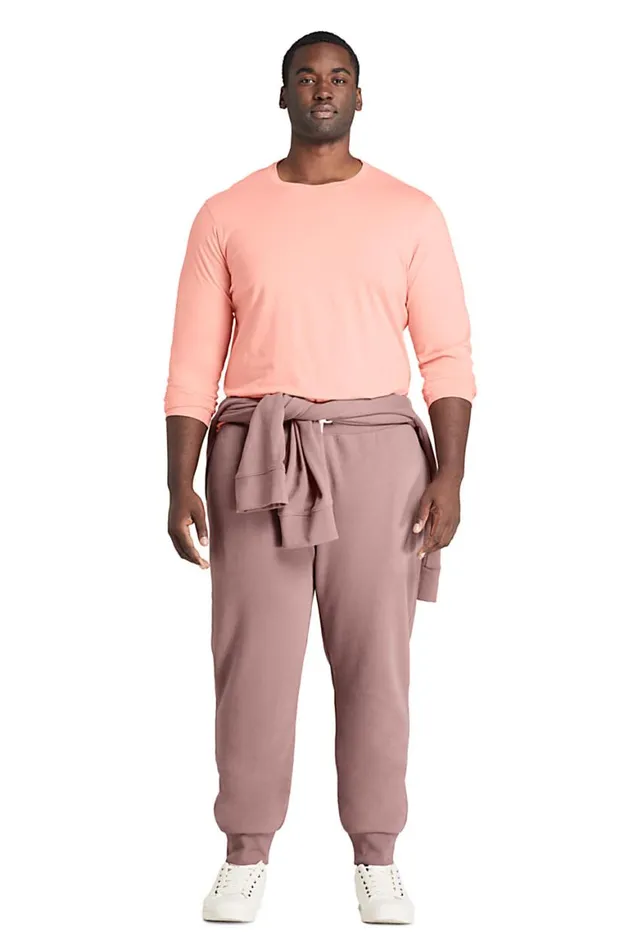 Lands039 End Chinos and Casual Pants Men Big And Tall French Terry Jogger Sweatpants Mauve Quartz Lands039 End Chinos and Casual Pants Men Big And Tall French Terry Jogger Sweatpants Mauve Quartz