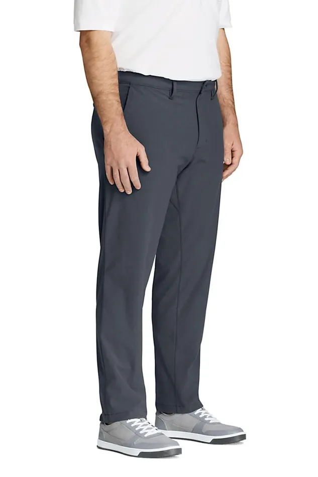 Lands039 End Chinos and Casual Pants Men Big And Tall Straight Fit Knit Performance Chino Pants Radiant Navy