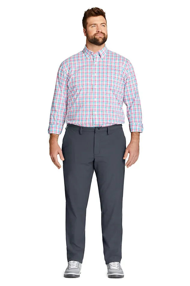 Lands039 End Chinos and Casual Pants Men Big And Tall Straight Fit Knit Performance Chino Pants Radiant Navy
