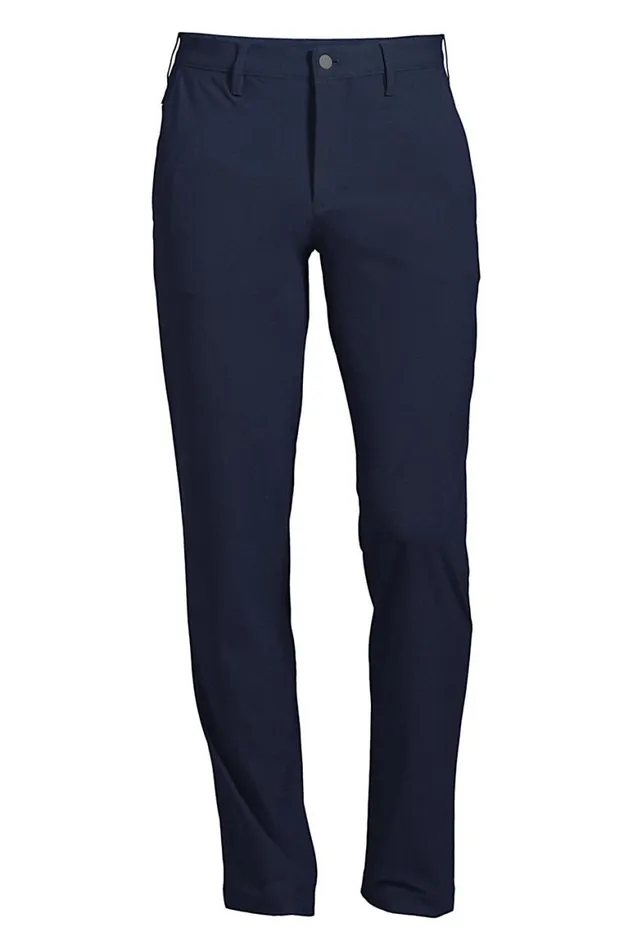 Lands039 End Chinos and Casual Pants Men Big And Tall Straight Fit Knit Performance Chino Pants Radiant Navy