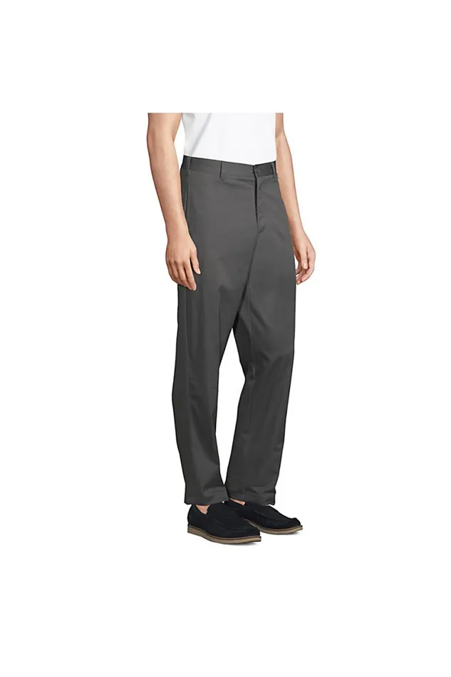 Lands039 End Chinos and Casual Pants Men Blend Plain Front Chino Pants Arctic Gray Lands039 End Chinos and Casual Pants Men Blend Plain Front Chino Pants Arctic Gray