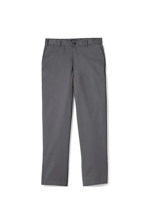 Lands039 End Chinos and Casual Pants Men Blend Plain Front Chino Pants Arctic Gray Lands039 End Chinos and Casual Pants Men Blend Plain Front Chino Pants Arctic Gray