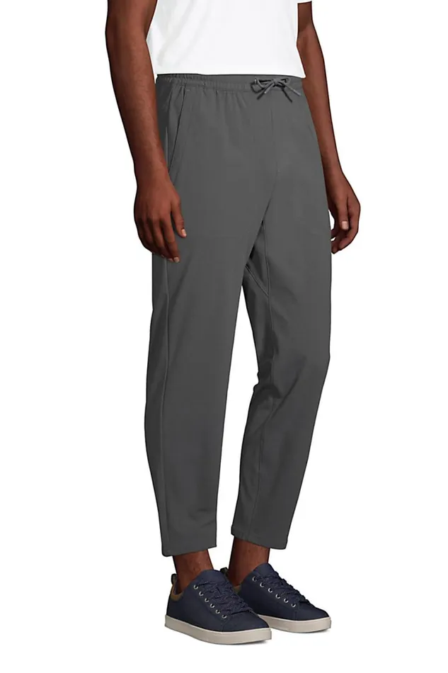 Lands039 End Chinos and Casual Pants Men Slim Fit Knit Performance Jogger Forest Moss