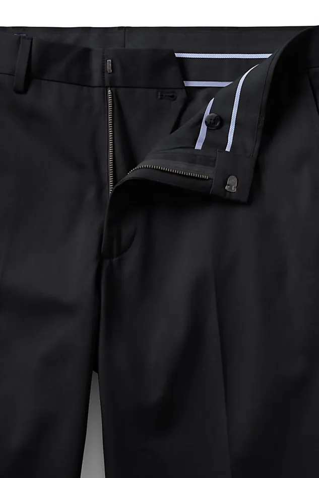 Lands039 End Chinos and Casual Pants Men Tailored Fit No Iron Twill Dress Pants Black Lands039 End Chinos and Casual Pants Men Tailored Fit No Iron Twill Dress Pants Black