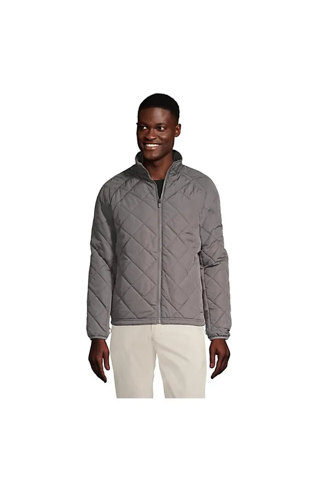 Lands039 End Coats and Jackets Men Insulated Jacket Arctic Gray