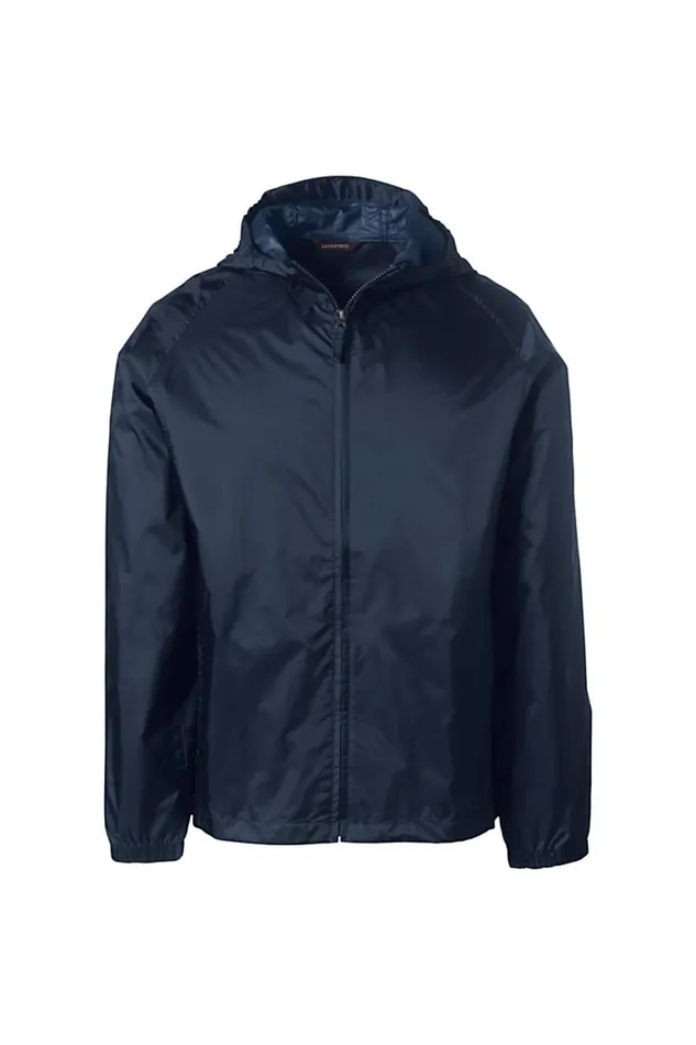 Lands039 End Coats and Jackets Men Packable Rain Jacket Classic Navy Lands039 End Coats and Jackets Men Packable Rain Jacket Classic Navy