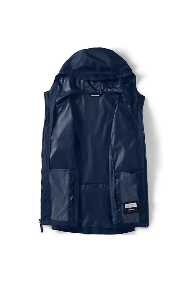 Lands039 End Coats and Jackets Men Packable Rain Jacket Classic Navy Lands039 End Coats and Jackets Men Packable Rain Jacket Classic Navy