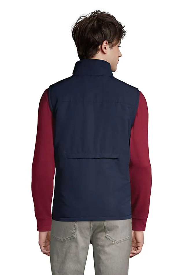 Lands039 End Coats and Jackets Men Packable Travel Vest Radiant Navy Lands039 End Coats and Jackets Men Packable Travel Vest Radiant Navy
