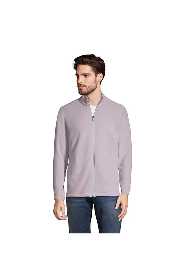 Lands039 End Coats and Jackets Men Thermacheck 100 Fleece Jacket Harbor Gray