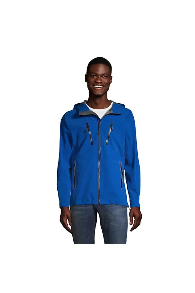 Lands039 End Coats and Jackets Men Ultimate Waterproof Rain Jacket Cool Cobalt Lands039 End Coats and Jackets Men Ultimate Waterproof Rain Jacket Cool Cobalt