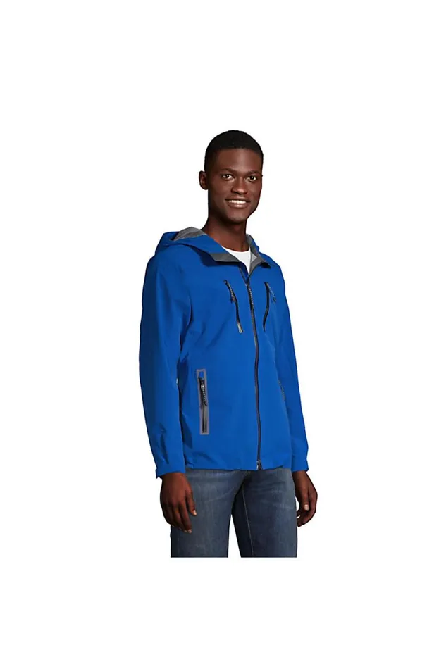 Lands039 End Coats and Jackets Men Ultimate Waterproof Rain Jacket Cool Cobalt Lands039 End Coats and Jackets Men Ultimate Waterproof Rain Jacket Cool Cobalt