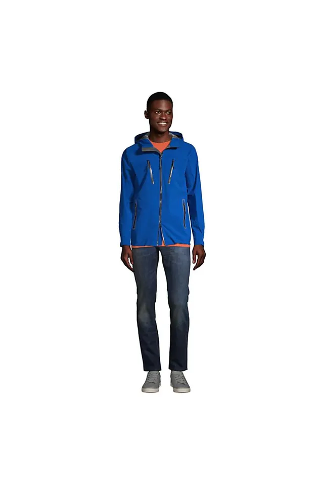Lands039 End Coats and Jackets Men Ultimate Waterproof Rain Jacket Cool Cobalt Lands039 End Coats and Jackets Men Ultimate Waterproof Rain Jacket Cool Cobalt