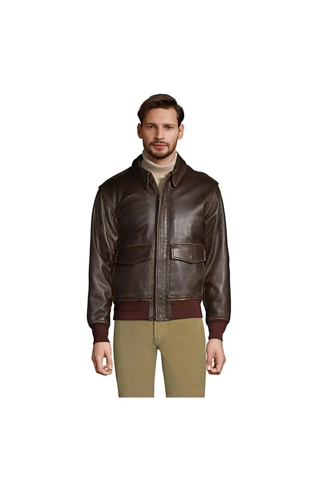 Lands039 End Coats and Jackets Men Willis And Geiger Leather Bomber Jacket Brown Lands039 End Coats and Jackets Men Willis And Geiger Leather Bomber Jacket Brown