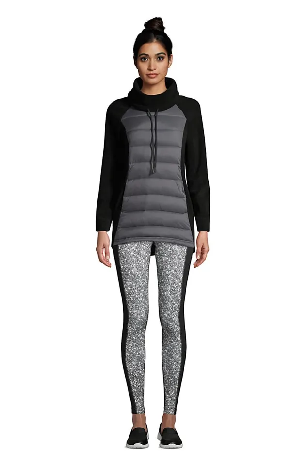 Lands039 End Coats and Jackets Women Insulated Hybrid Fleece Pullover Charcoal Lands039 End Coats and Jackets Women Insulated Hybrid Fleece Pullover Charcoal