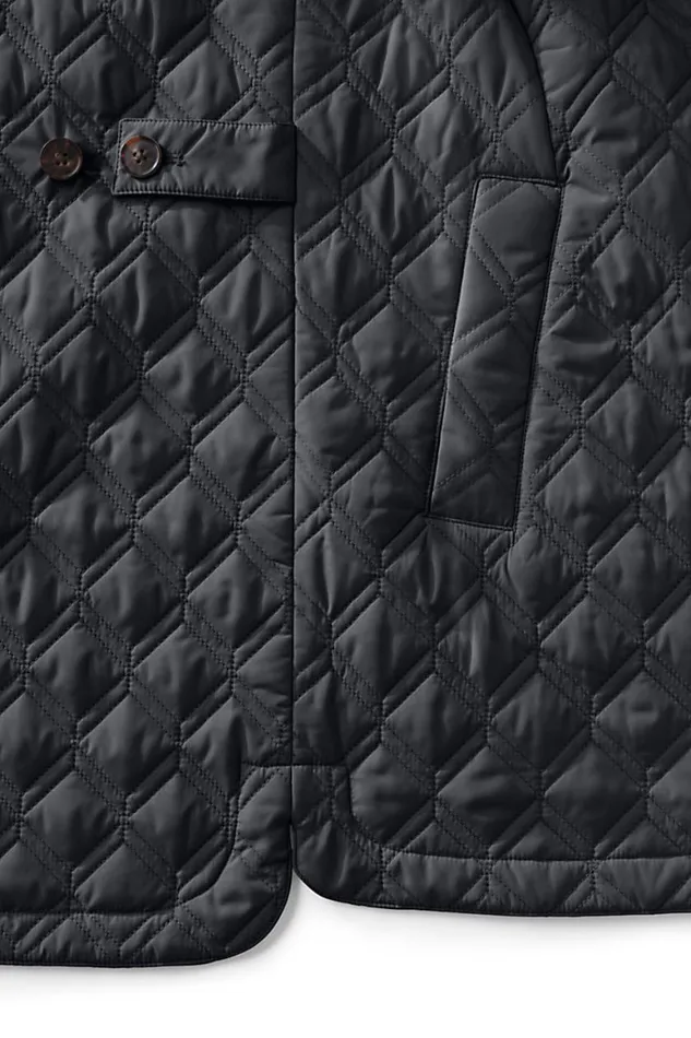 Lands039 End Coats and Jackets Women Insulated Packable Quilted Barn Coat Black