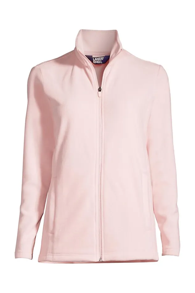 Lands039 End Coats and Jackets Women Plus Size Full Zip Fleece Jacket Soft Tea Rose Lands039 End Coats and Jackets Women Plus Size Full Zip Fleece Jacket Soft Tea Rose