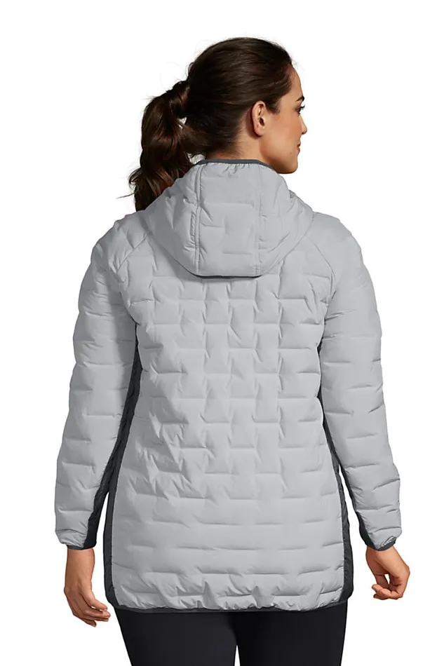 Lands039 End Coats and Jackets Women Plus Size Insulated Double Weave Down Jacket With Hood Ultimate Gray Lands039 End Coats and Jackets Women Plus Size Insulated Double Weave Down Jacket With Hood Ultimate Gray
