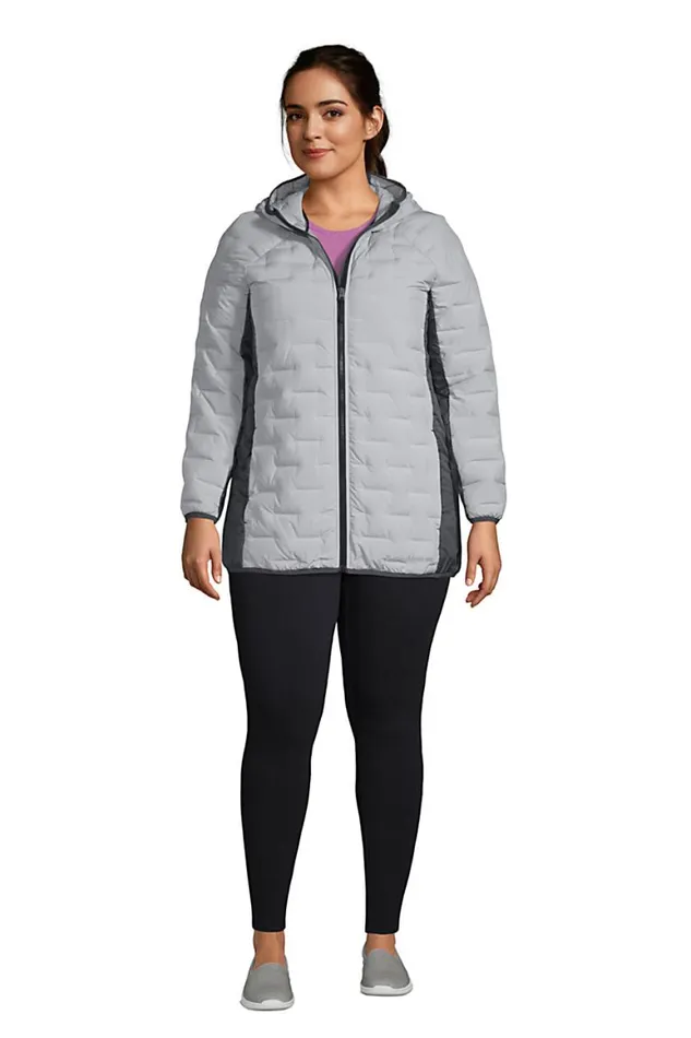Lands039 End Coats and Jackets Women Plus Size Insulated Double Weave Down Jacket With Hood Ultimate Gray Lands039 End Coats and Jackets Women Plus Size Insulated Double Weave Down Jacket With Hood Ultimate Gray