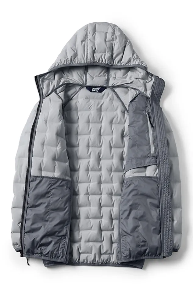 Lands039 End Coats and Jackets Women Plus Size Insulated Double Weave Down Jacket With Hood Ultimate Gray Lands039 End Coats and Jackets Women Plus Size Insulated Double Weave Down Jacket With Hood Ultimate Gray