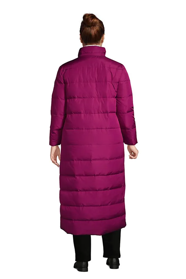 Lands039 End Coats and Jackets Women Plus Size Winter Maxi Long Down Coat With Hood Rubellite Lands039 End Coats and Jackets Women Plus Size Winter Maxi Long Down Coat With Hood Rubellite