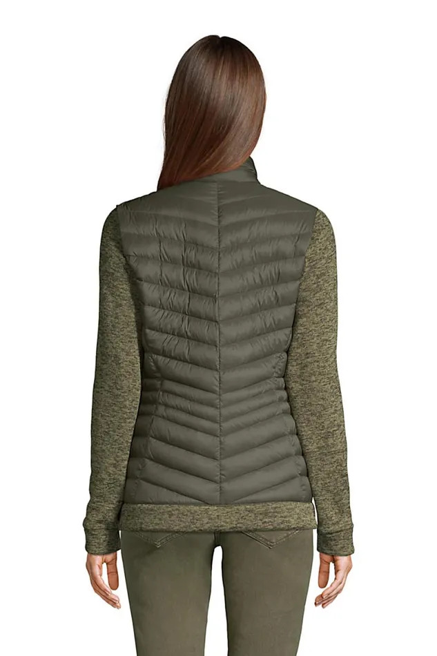Lands039 End Coats and Jackets Women Ultra Lightweight Down Packable Sweater Fleece Jacket Forest Moss Lands039 End Coats and Jackets Women Ultra Lightweight Down Packable Sweater Fleece Jacket Forest Moss