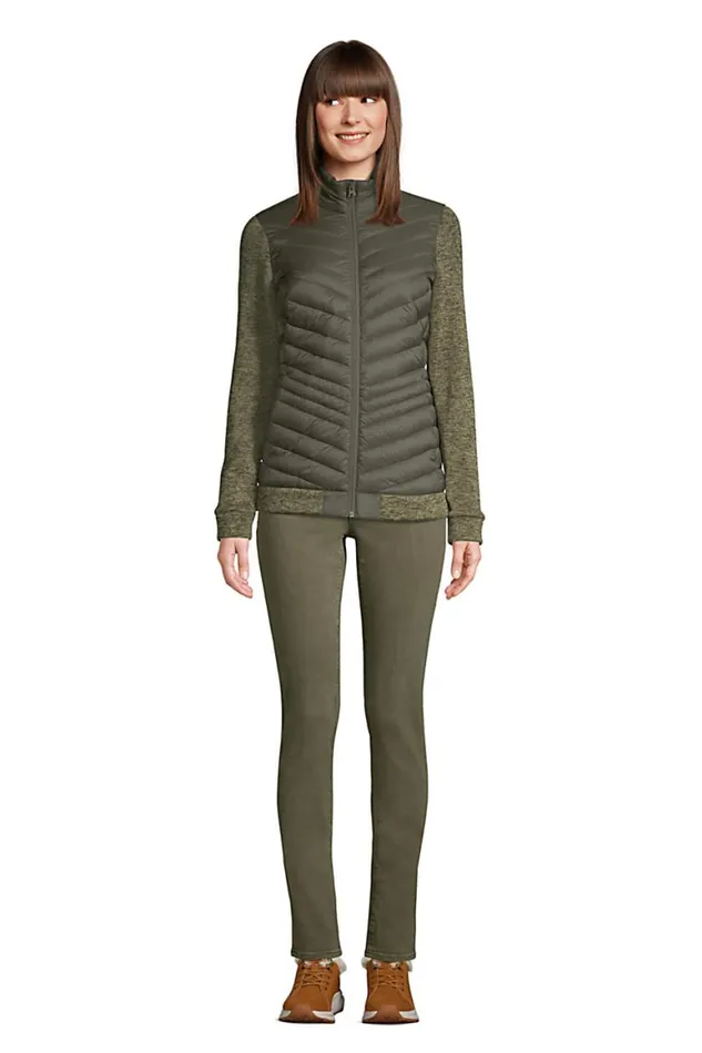 Lands039 End Coats and Jackets Women Ultra Lightweight Down Packable Sweater Fleece Jacket Forest Moss Lands039 End Coats and Jackets Women Ultra Lightweight Down Packable Sweater Fleece Jacket Forest Moss