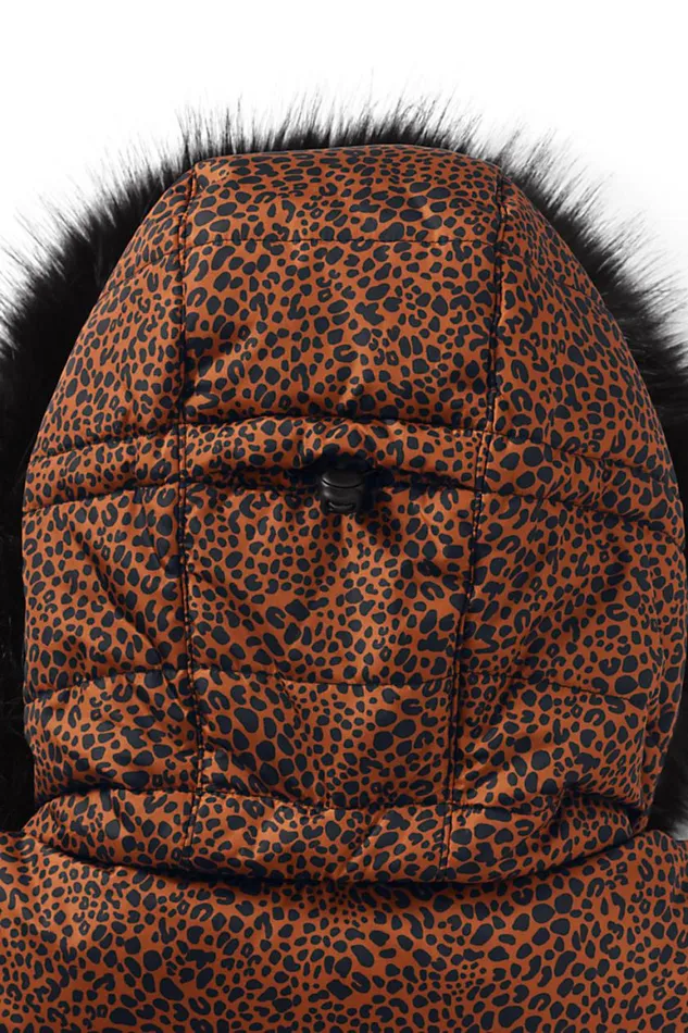 Lands039 End Coats and Jackets Women Winter Maxi Long Down Coat With Hood Burnt Caramel Leopard Print Lands039 End Coats and Jackets Women Winter Maxi Long Down Coat With Hood Burnt Caramel Leopard Print