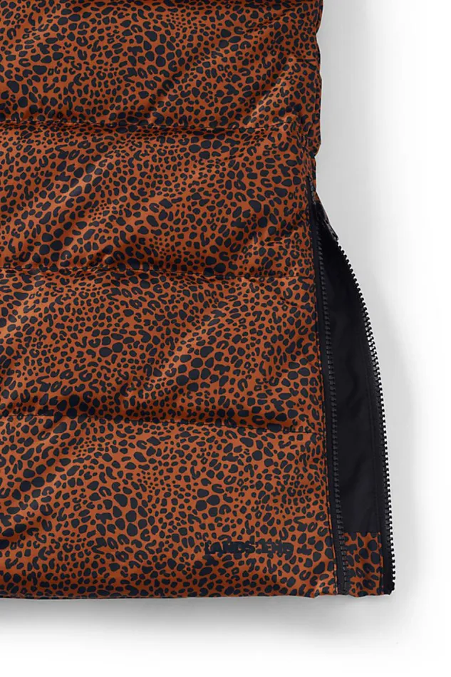 Lands039 End Coats and Jackets Women Winter Maxi Long Down Coat With Hood Burnt Caramel Leopard Print Lands039 End Coats and Jackets Women Winter Maxi Long Down Coat With Hood Burnt Caramel Leopard Print