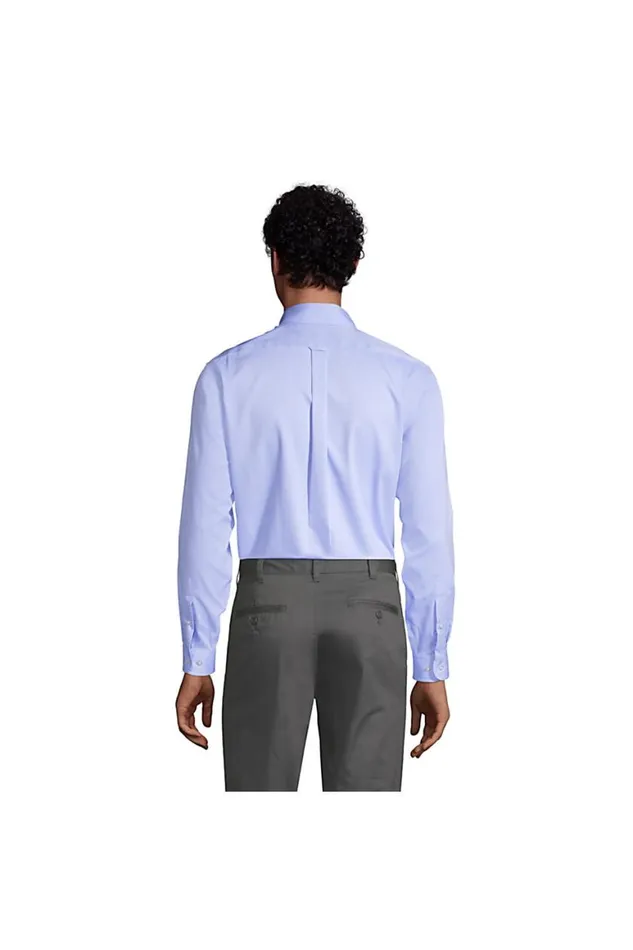 Lands039 End Dress Shirts Men Long Sleeve No Iron Pinpoint Dress Shirt Blue Lands039 End Dress Shirts Men Long Sleeve No Iron Pinpoint Dress Shirt Blue