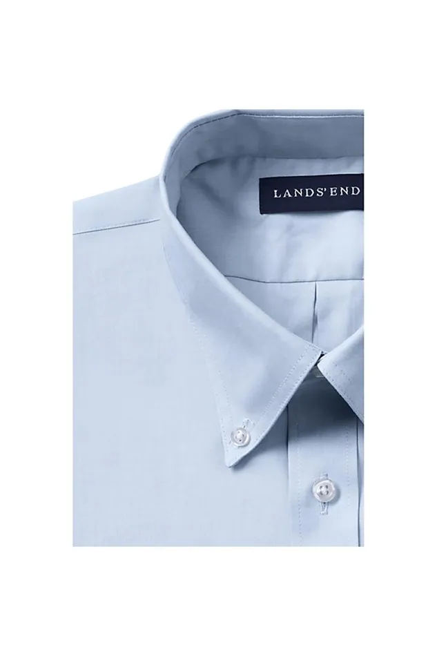 Lands039 End Dress Shirts Men Long Sleeve No Iron Pinpoint Dress Shirt Blue Lands039 End Dress Shirts Men Long Sleeve No Iron Pinpoint Dress Shirt Blue
