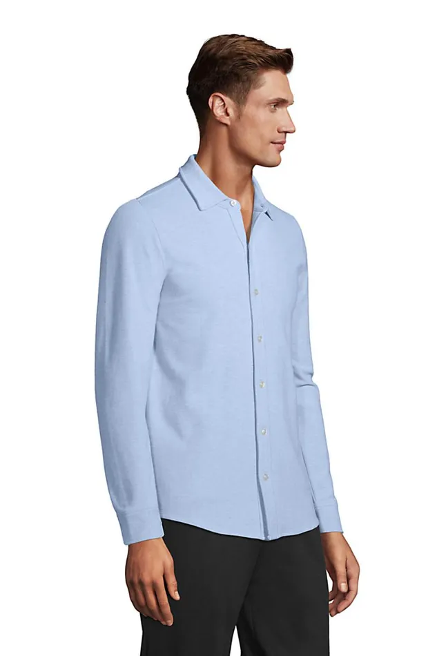 Lands039 End Dress Shirts Men Long Sleeve Textured Knit Button Down Shirt Wild Blossom Lands039 End Dress Shirts Men Long Sleeve Textured Knit Button Down Shirt Wild Blossom