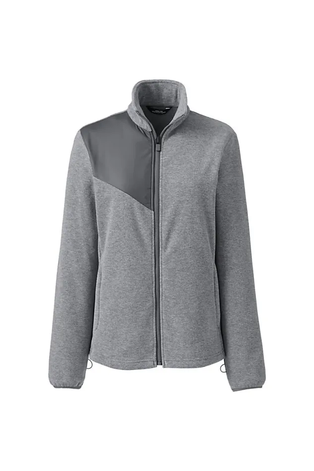 Lands039 End Fleece Women Plus Size Thermacheck 200 Fleece Jacket Arctic Gray Heather Lands039 End Fleece Women Plus Size Thermacheck 200 Fleece Jacket Arctic Gray Heather