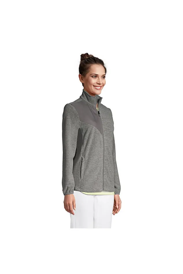 Lands039 End Fleece Women Thermacheck 200 Fleece Jacket Arctic Gray Heather Lands039 End Fleece Women Thermacheck 200 Fleece Jacket Arctic Gray Heather