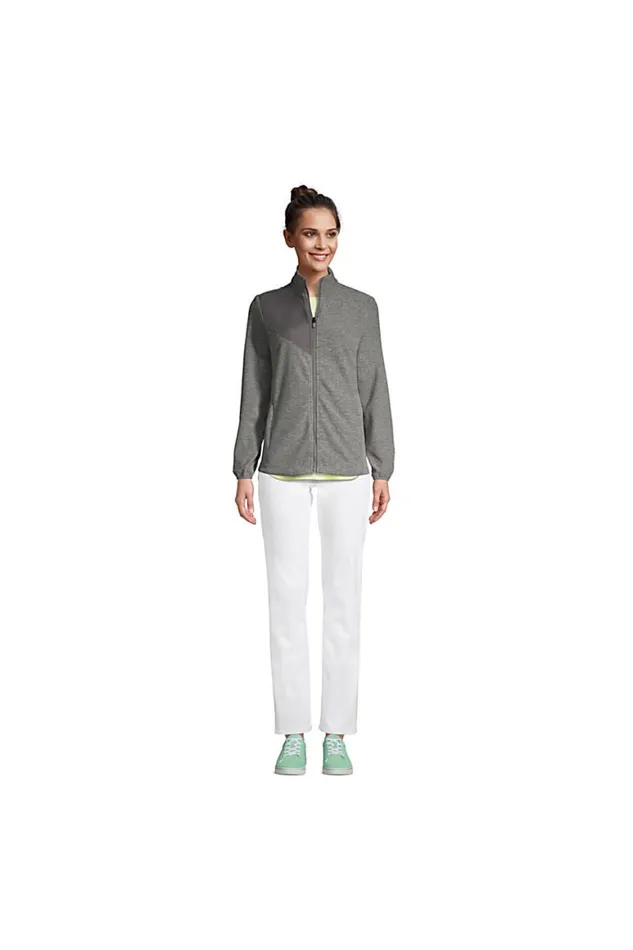 Lands039 End Fleece Women Thermacheck 200 Fleece Jacket Arctic Gray Heather Lands039 End Fleece Women Thermacheck 200 Fleece Jacket Arctic Gray Heather
