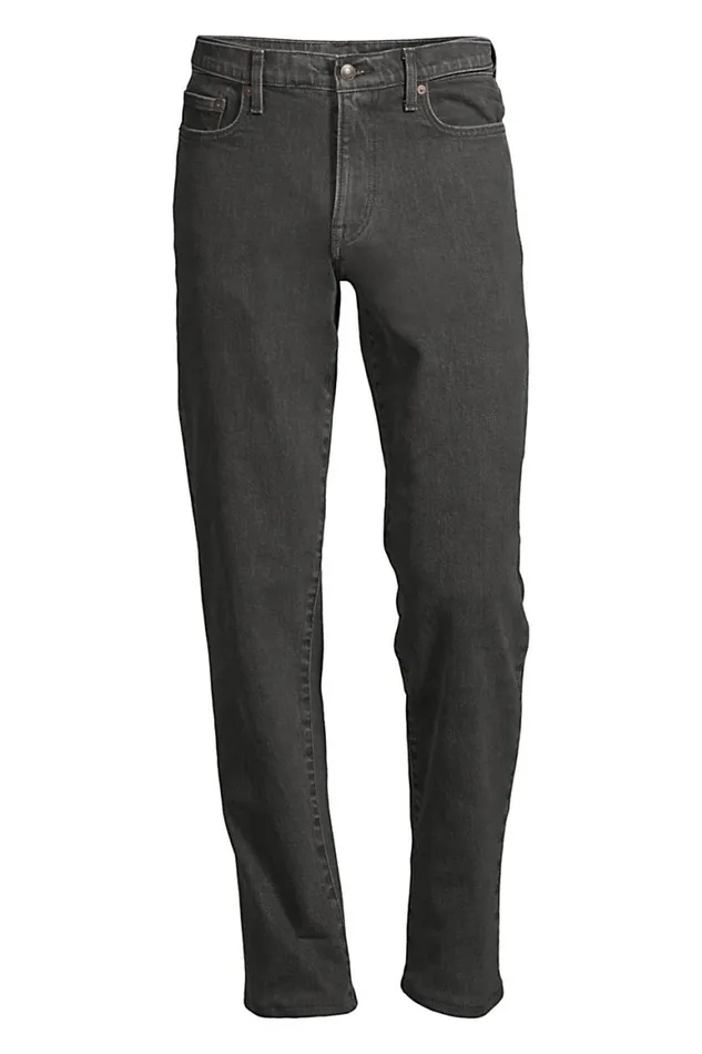 Lands039 End Jeans Men Comfort Waist Traditional Fit Comfortfirst Jeans Washed Black