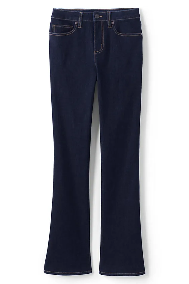 Lands039 End Jeans Women Curvy Mid Rise Bootcut Jeans 8211 Blue Deepest Indigo Lands039 End Jeans Women Curvy Mid Rise Bootcut Jeans 8211 Blue Deepest Indigo
