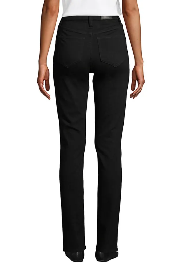 Lands039 End Jeans Women Petite Slimming Compression High Rise Straight Leg Jeans 8211 Black Lands039 End Jeans Women Petite Slimming Compression High Rise Straight Leg Jeans 8211 Black