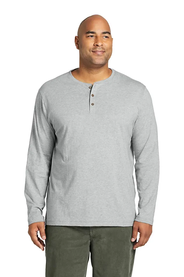 Lands039 End Knit Tops and Tees Men Big And Tall Supima Jersey Long Sleeve Henley Soft Sea Green Lands039 End Knit Tops and Tees Men Big And Tall Supima Jersey Long Sleeve Henley Soft Sea Green