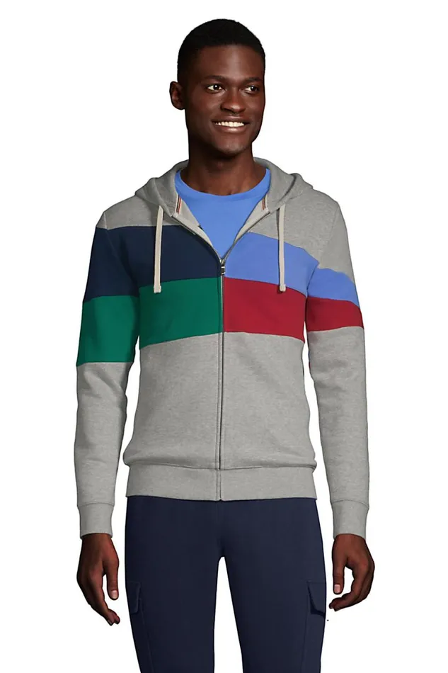 Lands039 End Knit Tops and Tees Men Serious Sweats Flag Signal Full Zip Hoodie Signal Flag Colorblock Lands039 End Knit Tops and Tees Men Serious Sweats Flag Signal Full Zip Hoodie Signal Flag Colorblock
