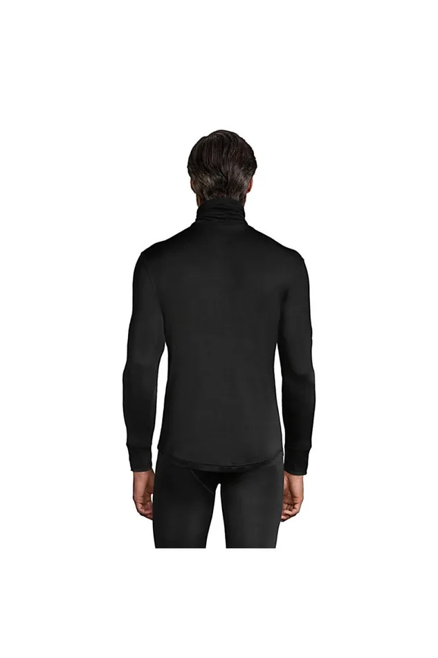 Lands039 End Long Underwear Men Silk Long Underwear Turtleneck Black Lands039 End Long Underwear Men Silk Long Underwear Turtleneck Black