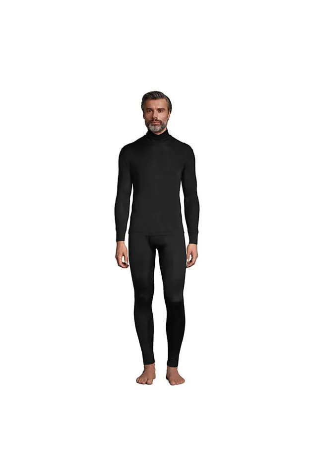 Lands039 End Long Underwear Men Silk Long Underwear Turtleneck Black Lands039 End Long Underwear Men Silk Long Underwear Turtleneck Black