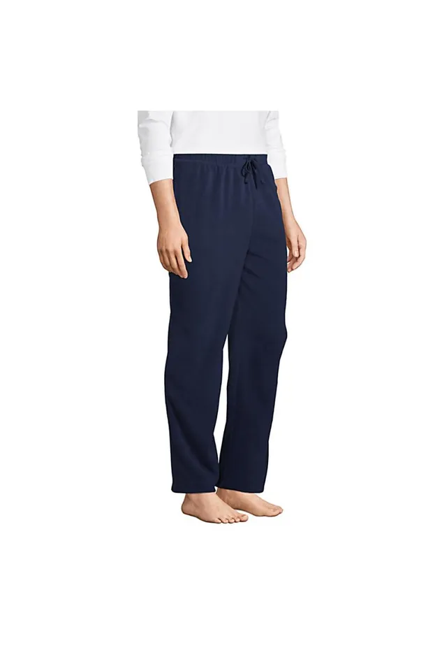 Lands039 End Pajamas and Robes Men Solid Fleece Pajama Pants Radiant Navy Lands039 End Pajamas and Robes Men Solid Fleece Pajama Pants Radiant Navy