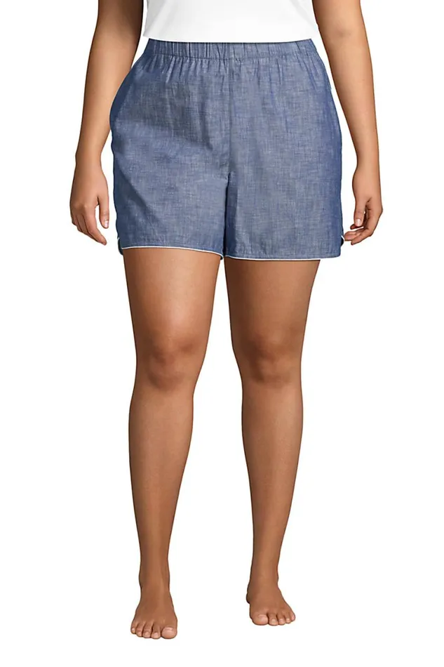 Lands039 End Pajamas and Robes Women Plus Size Cotton Chambray Pajama Shorts Medium Indigo Chambray Lands039 End Pajamas and Robes Women Plus Size Cotton Chambray Pajama Shorts Medium Indigo Chambray